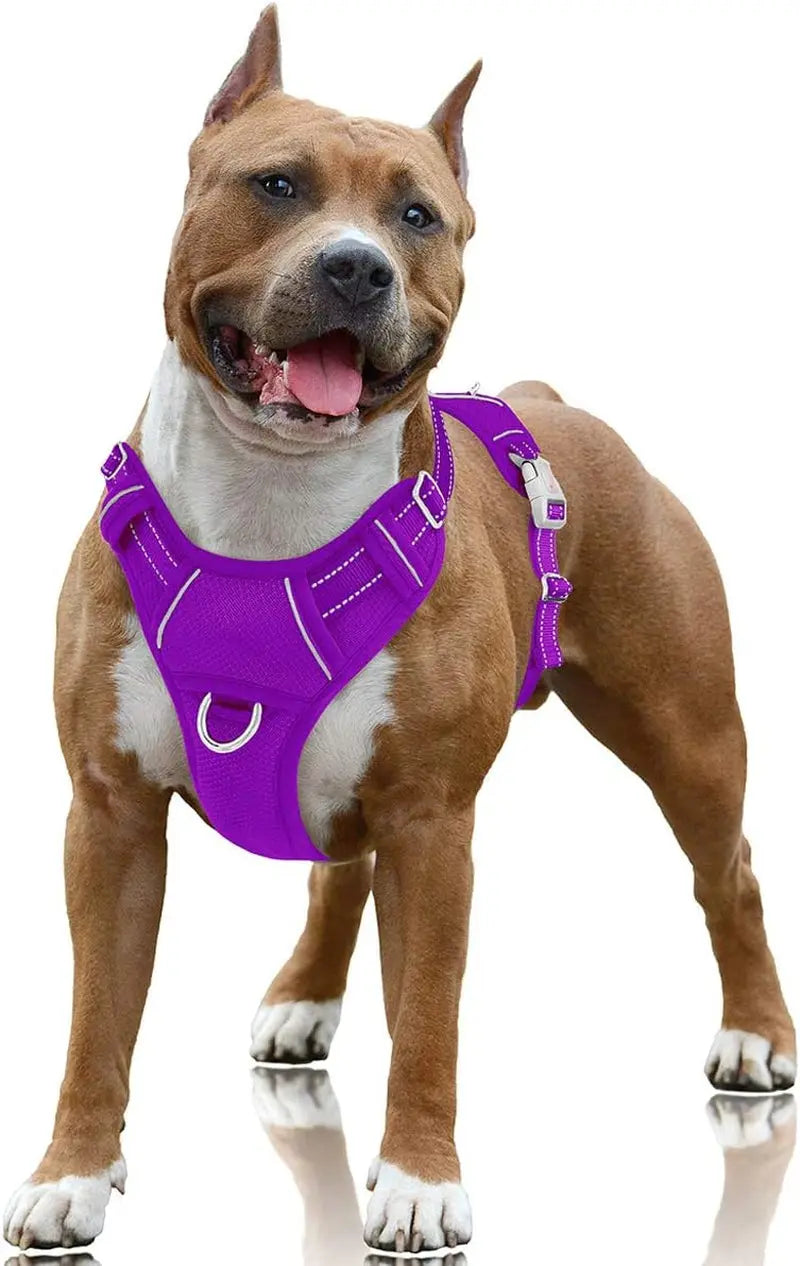 Reflective No-Pull Dog Harness, Adjustable Comfort for Training & Walking